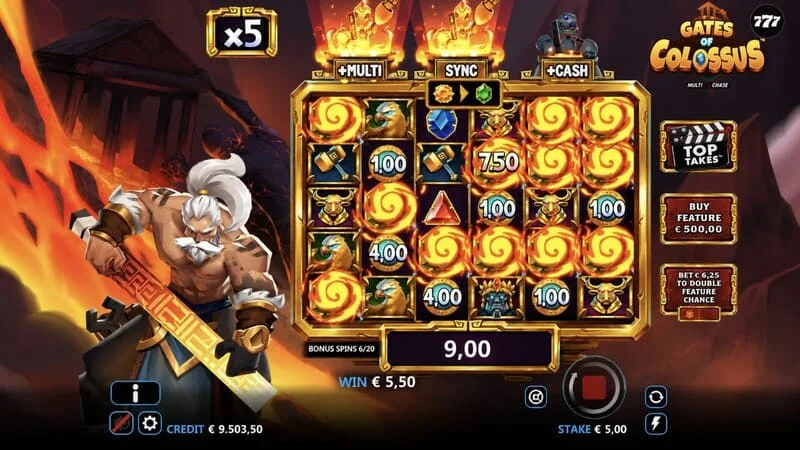 Gates of Colossus MultiChase - combinazione vincente nel gioco principale